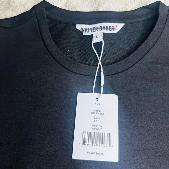 Walter Baker Large Black Skippy Top NWT - Picture 2 of 11